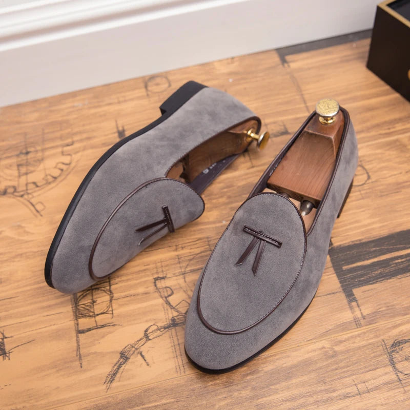 Men's Suede Slip-On Loafers - Stylish and Comfortable Men's Loafers
