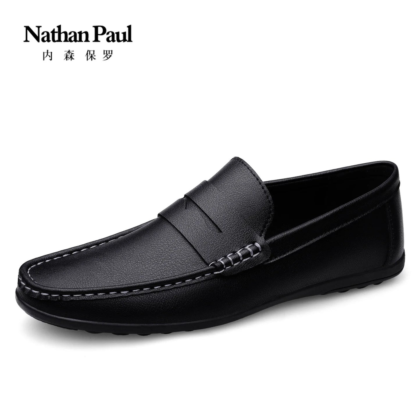 Men's Faux Leather Flat Shoes - Stylish & Comfortable Men's Flat Dress Shoes
