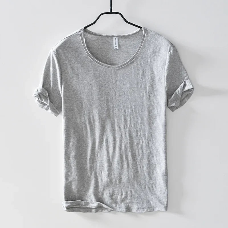 Men's Lightweight Cotton Slim-Fit T-Shirt - Breathable and Comfortable Tee
