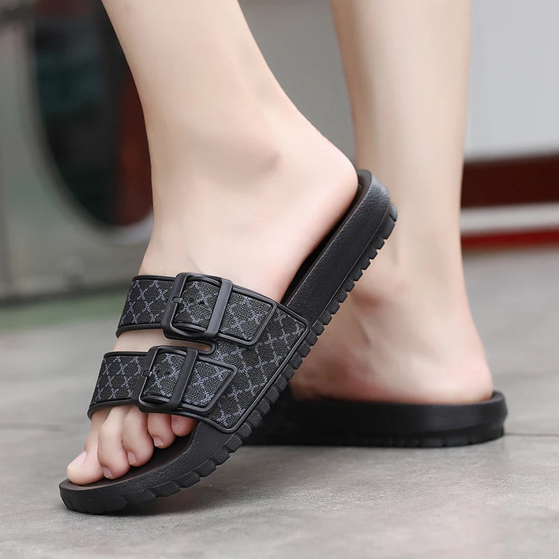 Men's Comfort Slippers & Non-Slip Slide Sandals – Casual Indoor & Outdoor Footwear