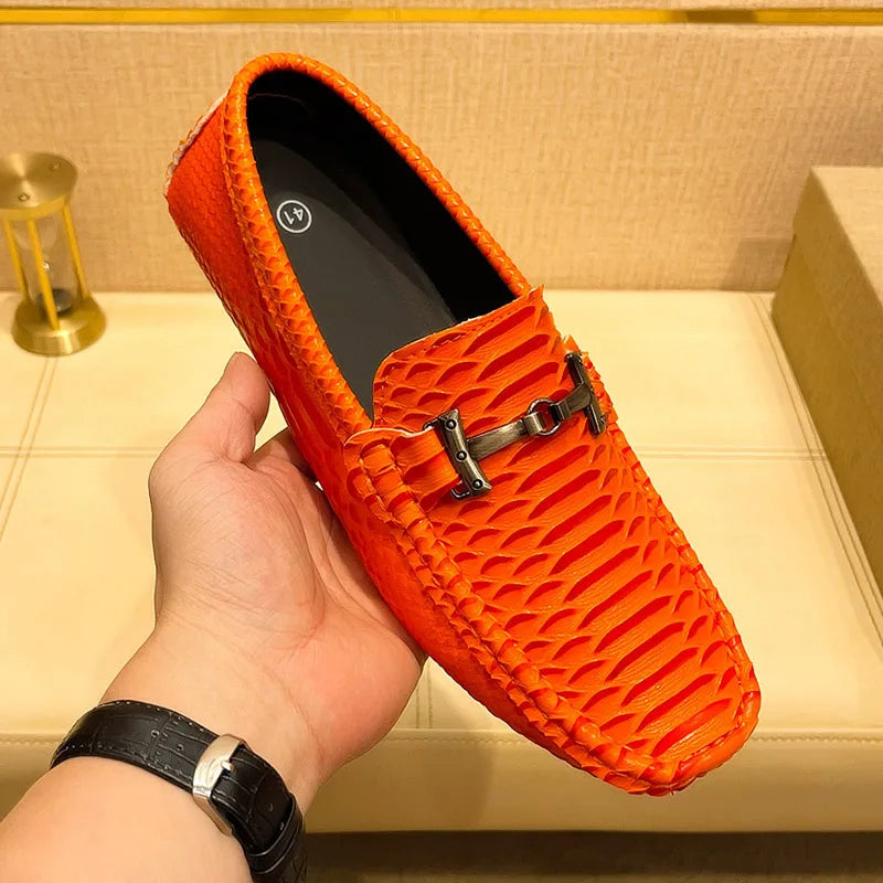 Men's Anti-Slip Breathable Ribbed Shoes – Stylish & Durable Slip-Resistant Footwear