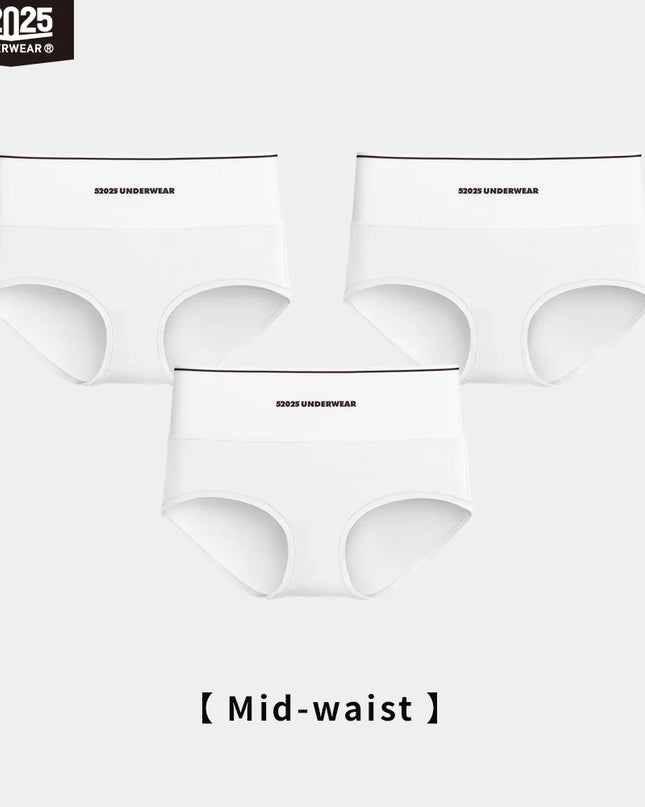 3-Piece Women's High-Waist & Mid-Waist Soft Briefs – Silky Feel with Gentle Shaping