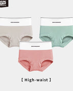 Grey-Green-Pink High Waist / XL / 3 Pieces