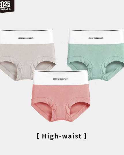 3-Piece Women's High-Waist & Mid-Waist Soft Briefs – Silky Feel with Gentle Shaping