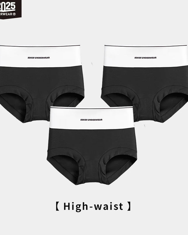 3-Piece Women's High-Waist & Mid-Waist Soft Briefs – Silky Feel with Gentle Shaping