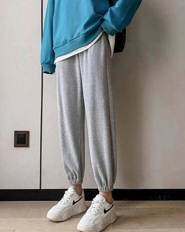 Women's Casual Style Thick Fleece Joggers - Various Colors