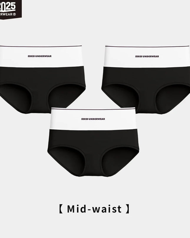 3-Piece Women's High-Waist & Mid-Waist Soft Briefs – Silky Feel with Gentle Shaping