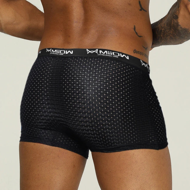 MiiOW Men's 3-Pack Mesh Boxer Briefs