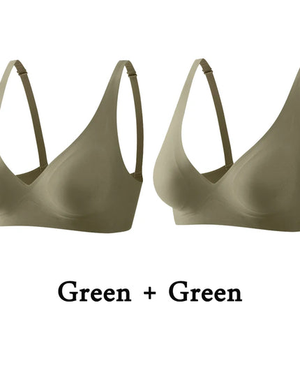 2-Pack Women’s Plus Size Seamless Wireless Bra