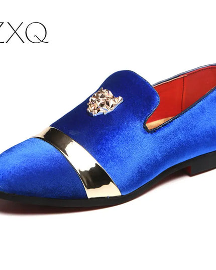 Men's Fashion Loafers With Stylish Metal Studs- Various Colors