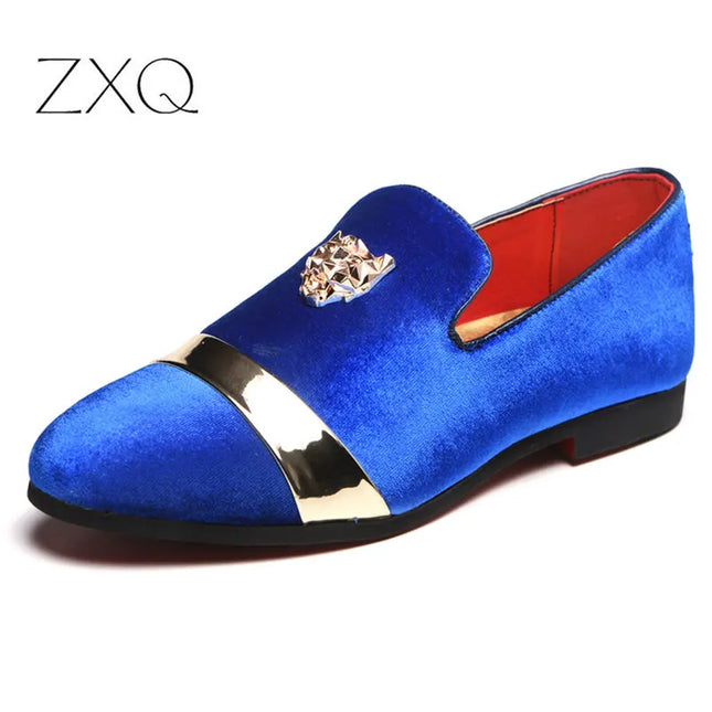 Men's Fashion Loafers With Stylish Metal Studs- Various Colors