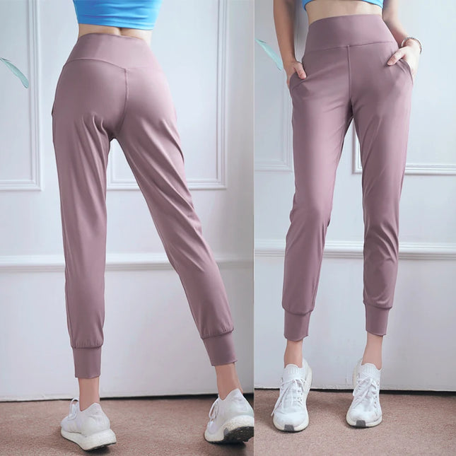 Women’s Quick-Dry High-Waist Loose Fit Gym Sweatpants