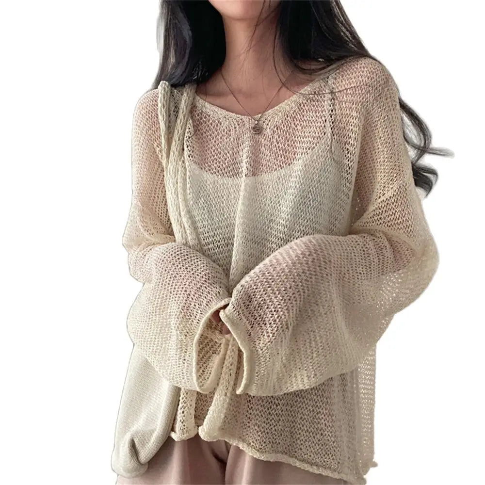 Women's Hollow-Out Casual Sweater