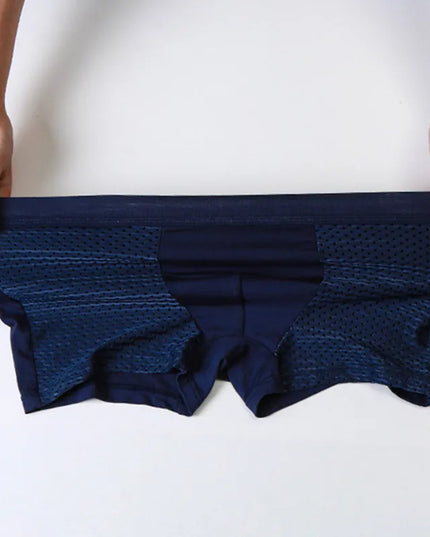Men’s 4-Pack Mesh Transparent Boxer Shorts – Thin, Breathable, and Comfortable Underwear Set