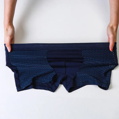 Men’s 4-Pack Mesh Transparent Boxer Shorts – Thin, Breathable, and Comfortable Underwear Set
