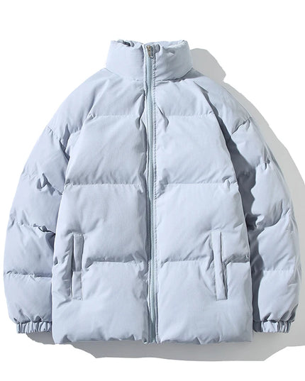 Unisex Thickened Parka Jacket with Stand Collar - Various Colors