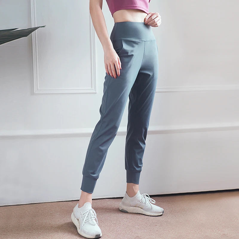 Women’s Quick-Dry High-Waist Loose Fit Gym Sweatpants