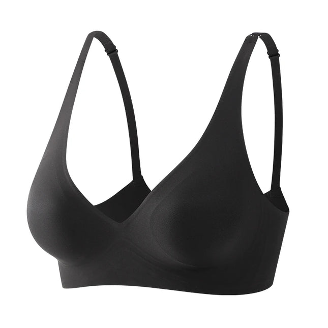 FINETOO Women's Soft Wireless Deep V Padded Bra