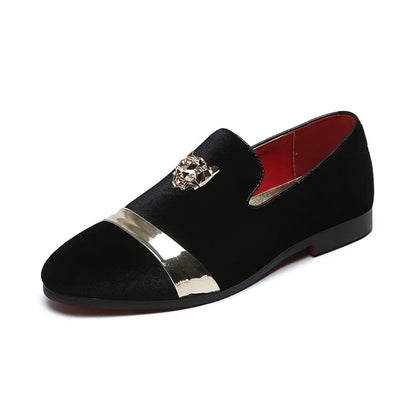 Men's Fashion Loafers With Stylish Metal Studs- Various Colors