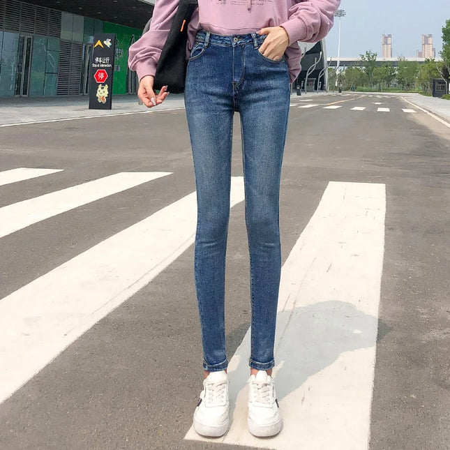 Women’s High Waist Stretch Retro Jeans – Classic & Comfortable Fit for Women