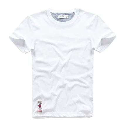 Men's Cotton Casual T-Shirt - Basic O-Neck Tee