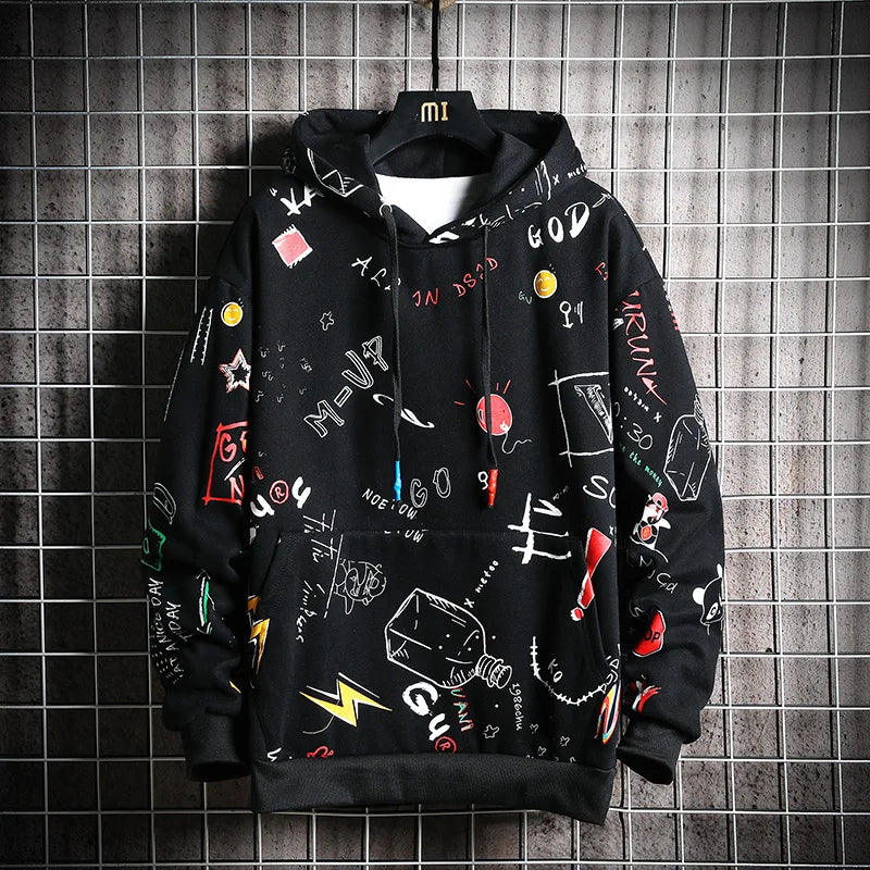 Men's Anime Hoodies – Harajuku Oversized Sweatshirt for Men