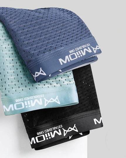 MiiOW Men's 3-Pack Mesh Boxer Briefs