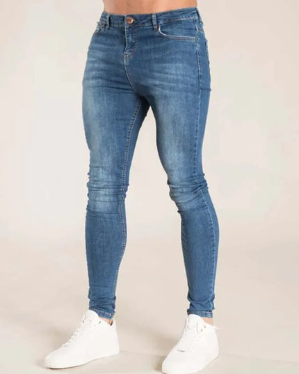 Men's Classic Soft Stretch Denim Pencil Jeans