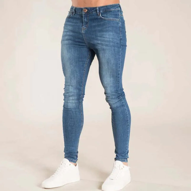 Men's Classic Soft Stretch Denim Pencil Jeans