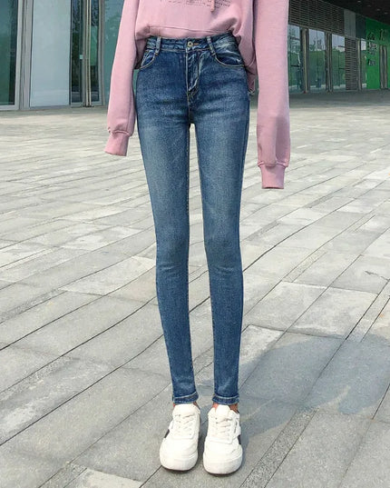 Women’s High Waist Stretch Retro Jeans – Classic & Comfortable Fit for Women