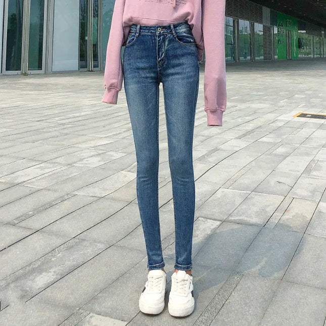 Women’s High Waist Stretch Retro Jeans – Classic & Comfortable Fit for Women