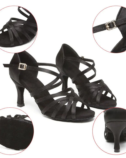 Women’s Strap High Heels – Elegant Open-Toe Stiletto Shoes for Women