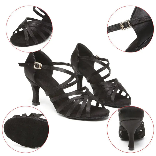 Women’s Strap High Heels – Elegant Open-Toe Stiletto Shoes for Women