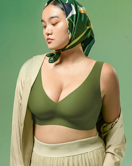 2-Pack Women’s Plus Size Seamless Wireless Bra