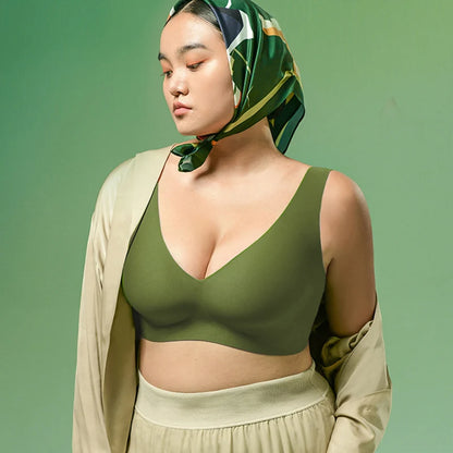 2-Pack Women’s Plus Size Seamless Wireless Bra