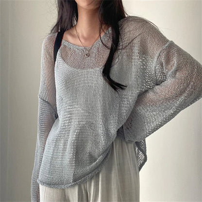 Women's Hollow-Out Casual Sweater