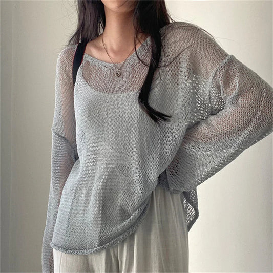Women's Hollow-Out Casual Sweater