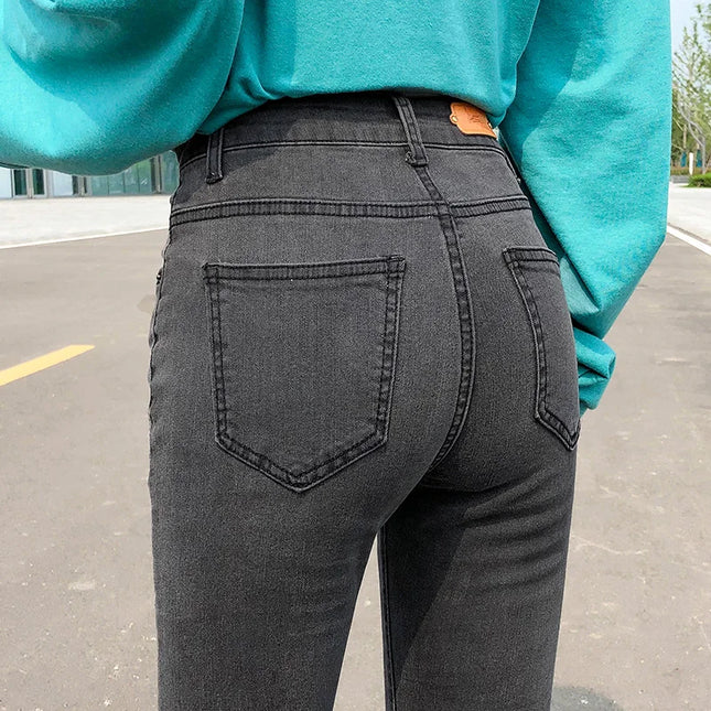 Women’s High Waist Stretch Retro Jeans – Classic & Comfortable Fit for Women