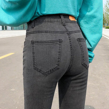 Women’s High Waist Stretch Retro Jeans – Classic & Comfortable Fit for Women