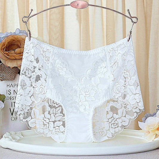 4-Pack Women's Cotton Lace Briefs – Comfortable & Stylish Women's Underwear Set