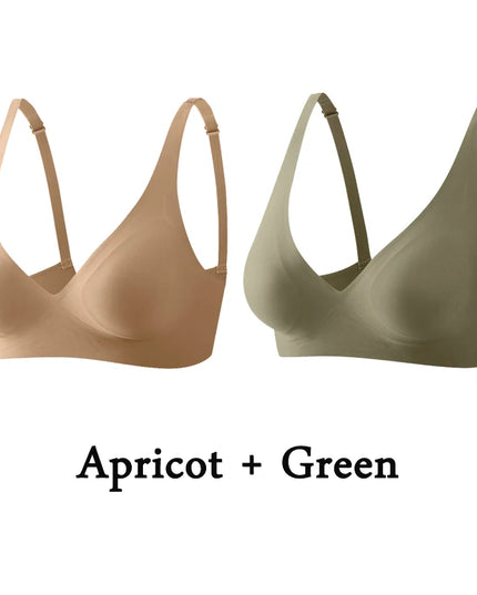 2-Pack Women’s Plus Size Seamless Wireless Bra
