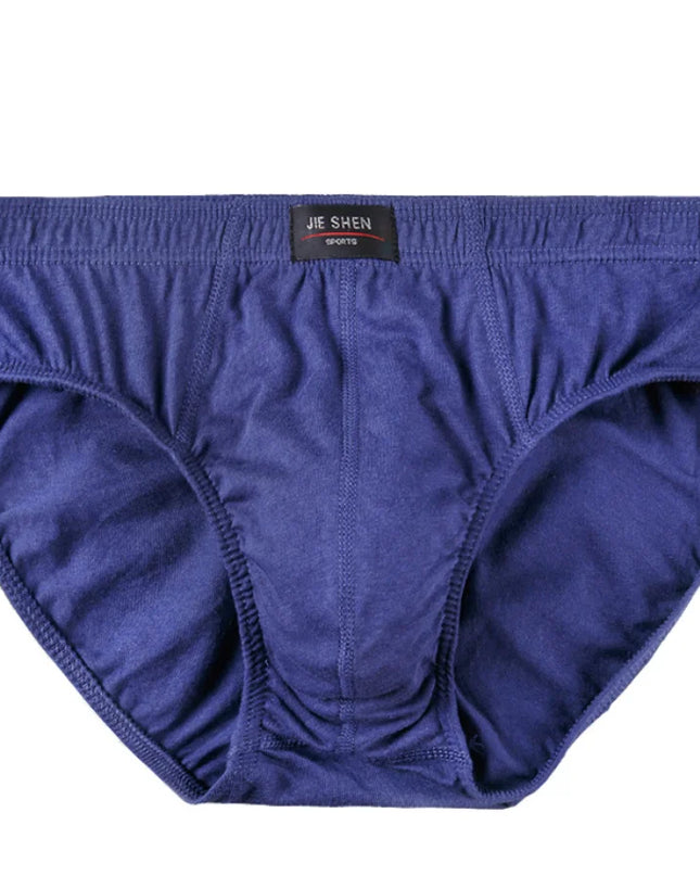 5-Pack 100% Cotton Men's Comfortable Briefs - Various Colors