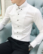 White Long Sleeve / Asian M 48-52KG
