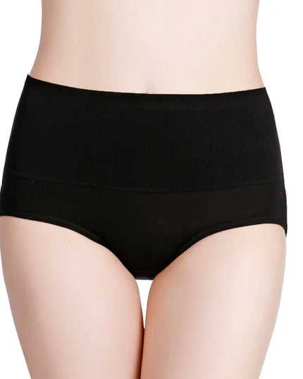 3-Pack Women's Plus Size High-Waist Cotton Breathable Briefs