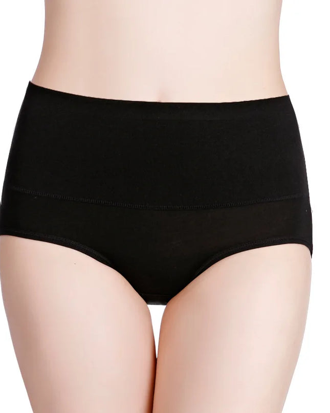 3-Pack Women's Plus Size High-Waist Cotton Breathable Briefs