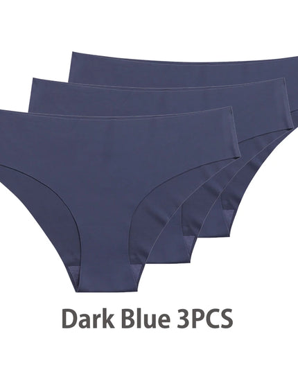 3-Pack Seamless Ice Silk T-Back Thongs for Women - Breathable Underwear