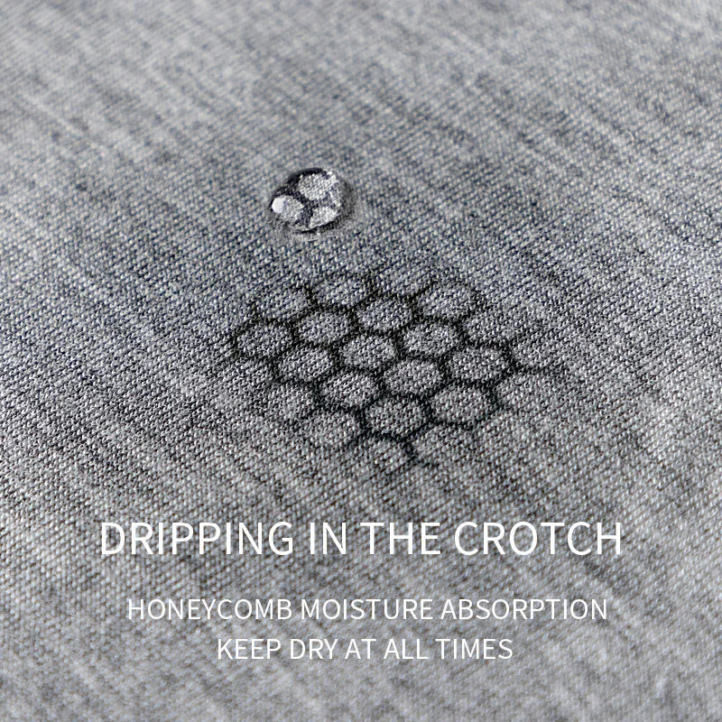 Mens 3-Pack Antibacterial Ice Silk Boxer Shorts with Elastic Waist