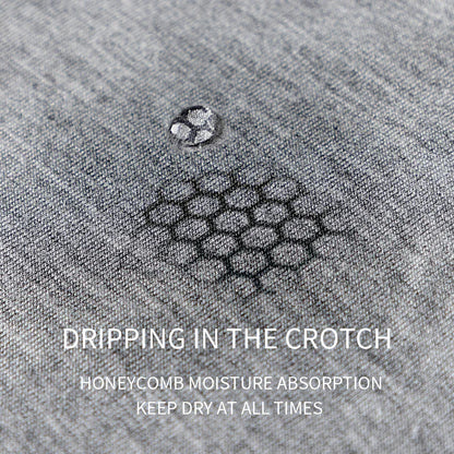 Mens 3-Pack Antibacterial Ice Silk Boxer Shorts with Elastic Waist