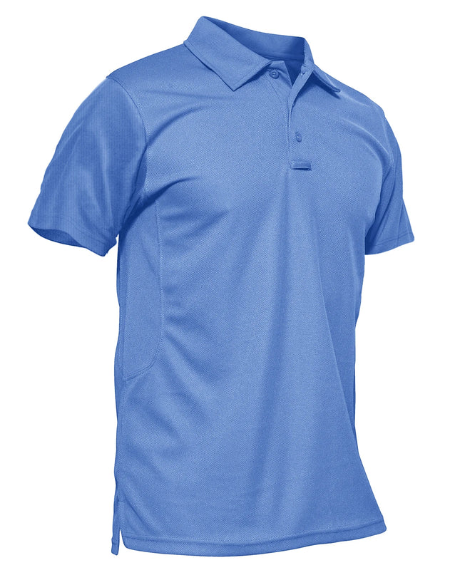 Vibrant Men's Short Sleeve Polo T-Shirt - Quick Dry Fashion Tee