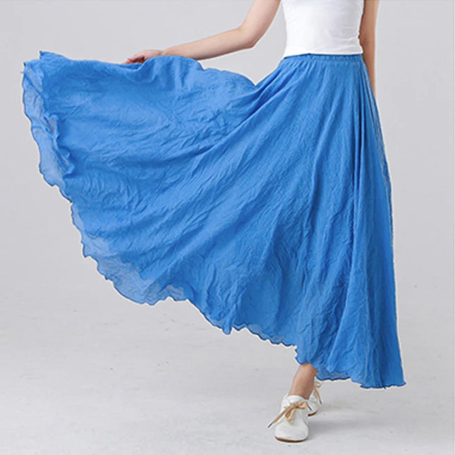 Elegant High-Waisted  Long Skirt for Women - Various Colors